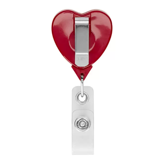 PORTE BADGE DEROULEUR PERSONNALISE 'DISTUBI COEUR'
