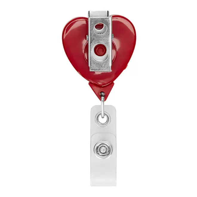 PORTE BADGE DEROULEUR PERSONNALISE 'DISTUBI COEUR'