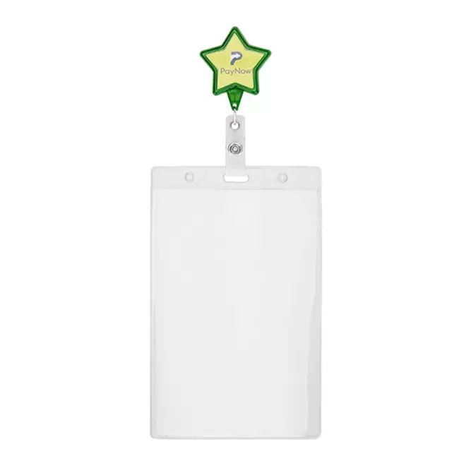 PORTE BADGE DEROULEUR PERSONNALISE 'DISTUBI ETOILE'