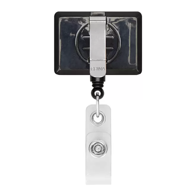 PORTE BADGE DEROULEUR PERSONNALISE 'DISTUBI RECTANGLE'