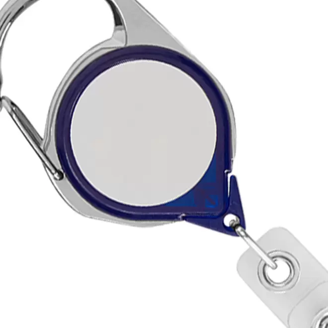 PORTE BADGE DEROULEUR PERSONNALISE 'DISTUBI MOUSQUETON'