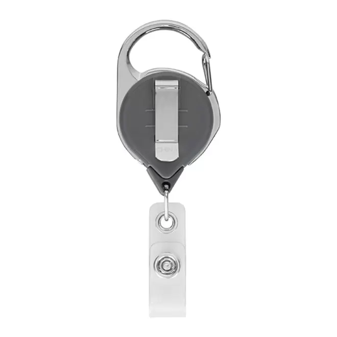 PORTE BADGE DEROULEUR PERSONNALISABLE 'DISTUBI MOUSQUETON'