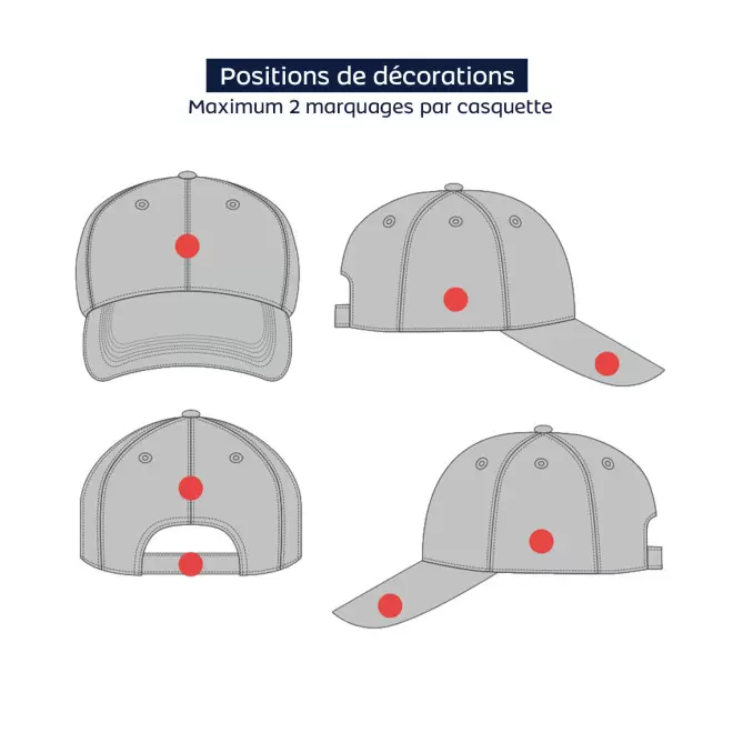 CASQUETTE PERSONNALISABLE SUR MESURE ATLANTIS '1003'