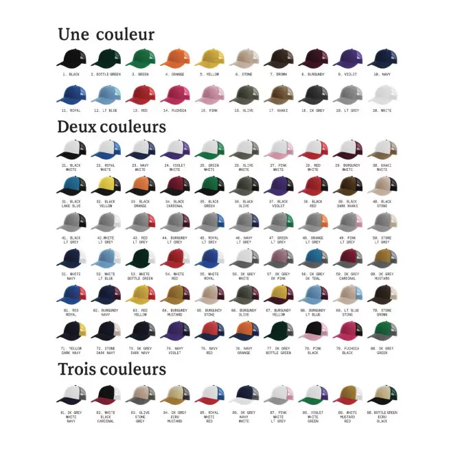 CASQUETTE PERSONNALISABLE SUR MESURE ATLANTIS '1003'