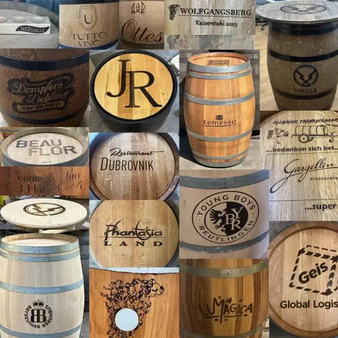 TONNEAU DE DECORATION PERSONNALISABLE 'TONIO XXL' 100L