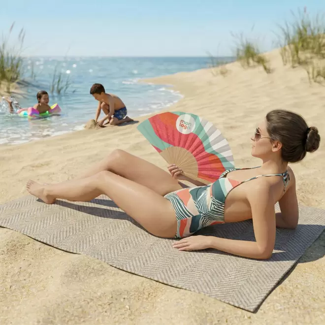 EVENTAIL GEANT EN PLASTIQUE PERSONNALISABLE 'FANNY GEANT XXL'