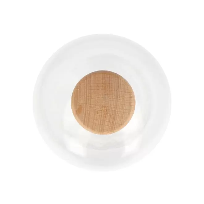 CARAFE PUBLICITAIRE EN VERRE BOUCHON BOIS 750ML 'POUPOI'