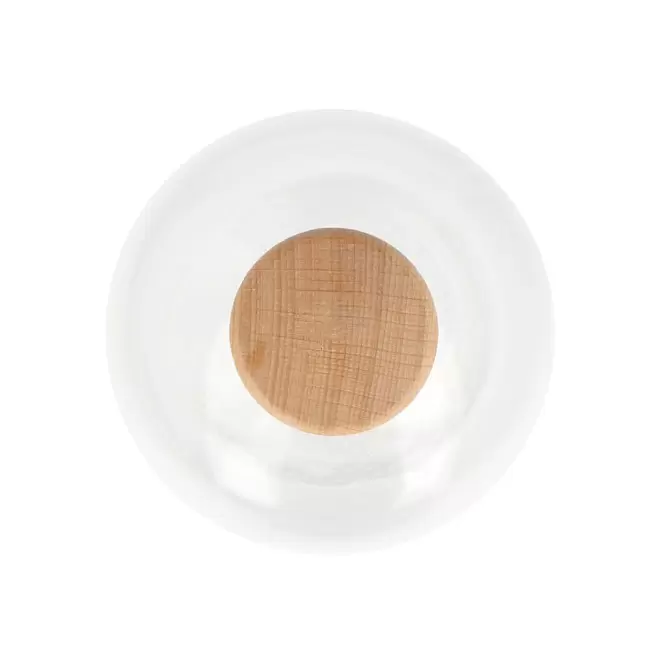 CARAFE VERRE BOUCHON BOIS 500ML PERSONNALISEE 'POUPOI'
