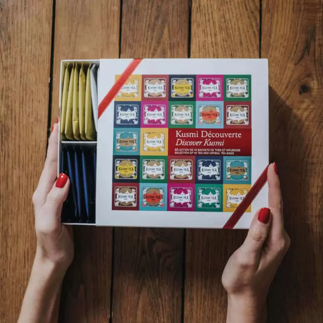 COFFRET DÉCOUVERTE KUSMI TEA® 45 SACHETS