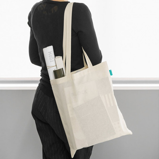 TOTE BAG ANSES LONGUES NATUREL 'MARIETA BIO' 100 À 300 GR/M²