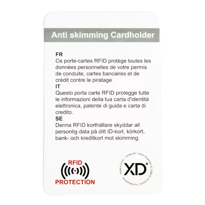 PORTE CARTES PROMOTIONNEL ANTI RFID 'ENSURE' 