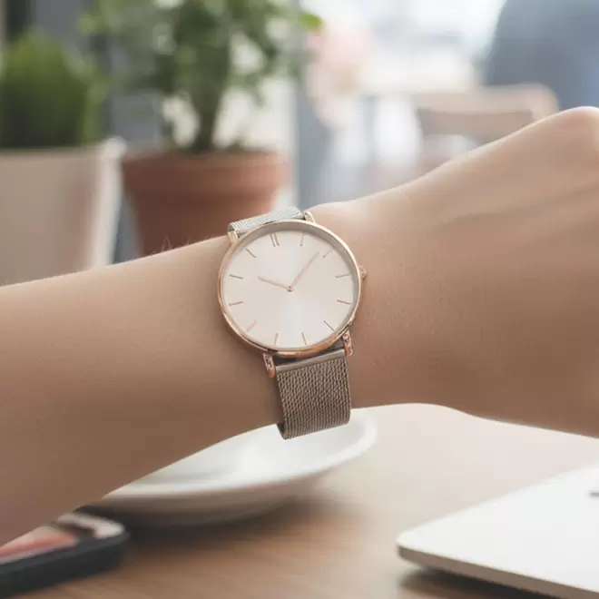 MONTRE MIXTE PERSONNALISABLE 'SOFYA MAILLE'