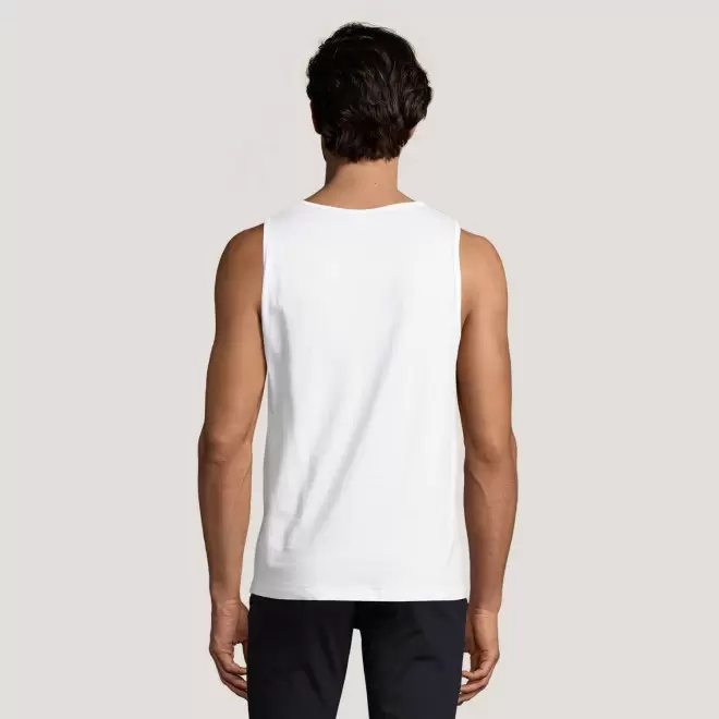 DÉBARDEUR PERSONNALISÉ HOMME BLANC 'JUSTIN' 150 GR/M²