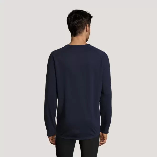 TEE SHIRT RESPIRANT MANCHES LONGUES PERSONNALISABLE HOMME 'KOURY' 140 GR/M²