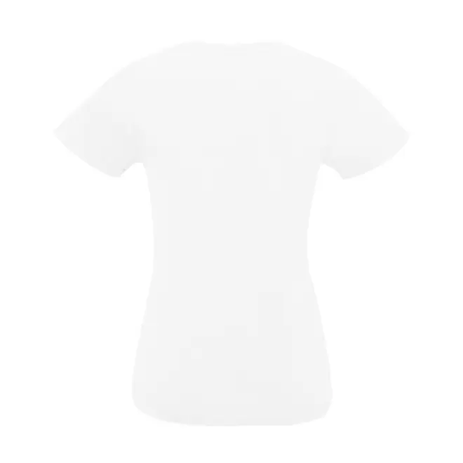 TEE SHIRT BLANC FEMME PUBLICITAIRE COL V 'IMPERIAL V'