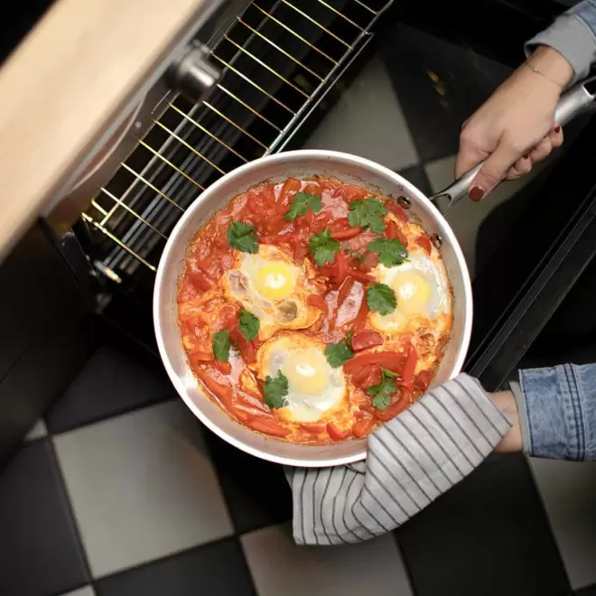 POÊLE ACIER INOX 8 CM LIVOO®