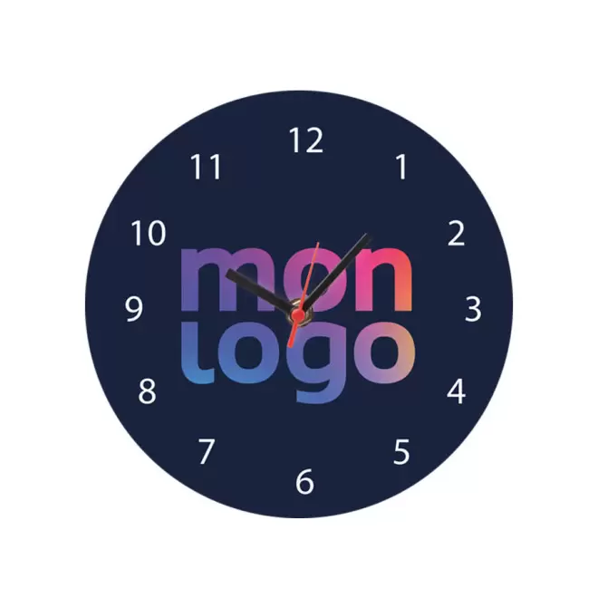 HORLOGE MURALE PUBLICITAIRE EN BOIS 'TIMY'