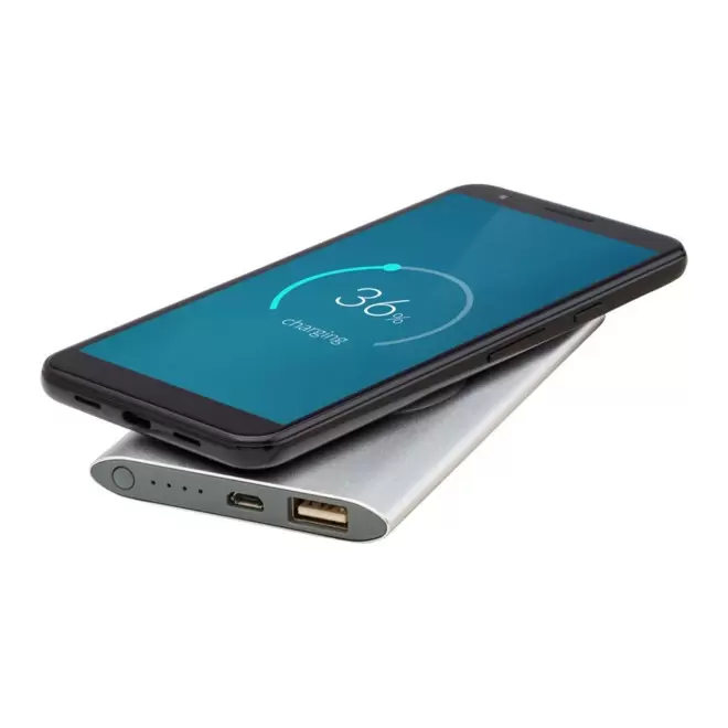 BATTERIE EXTERNE PUBLICITAIRE ET CHARGEUR A INDUCTION 'LERGEN'