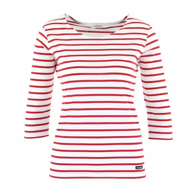 MARINIÈRE FEMME MANCHES 3/4 ARMOR LUX® 'CAP'