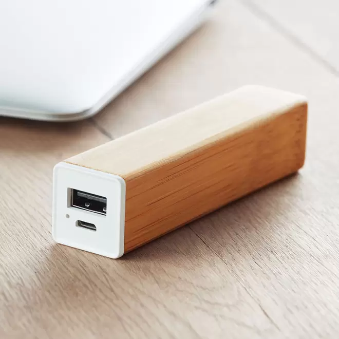POWERBANK PERSONNALISABLE EN BOIS 2200MAH 'ARENAPOWER'
