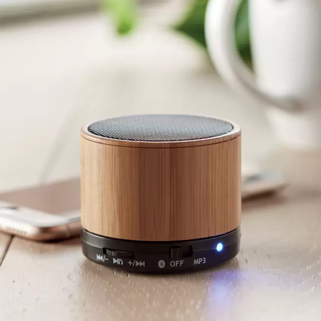 ENCEINTE BLUETOOTH® EN BOIS 3W PERSONNALISABLE 'NOVAWOOD'