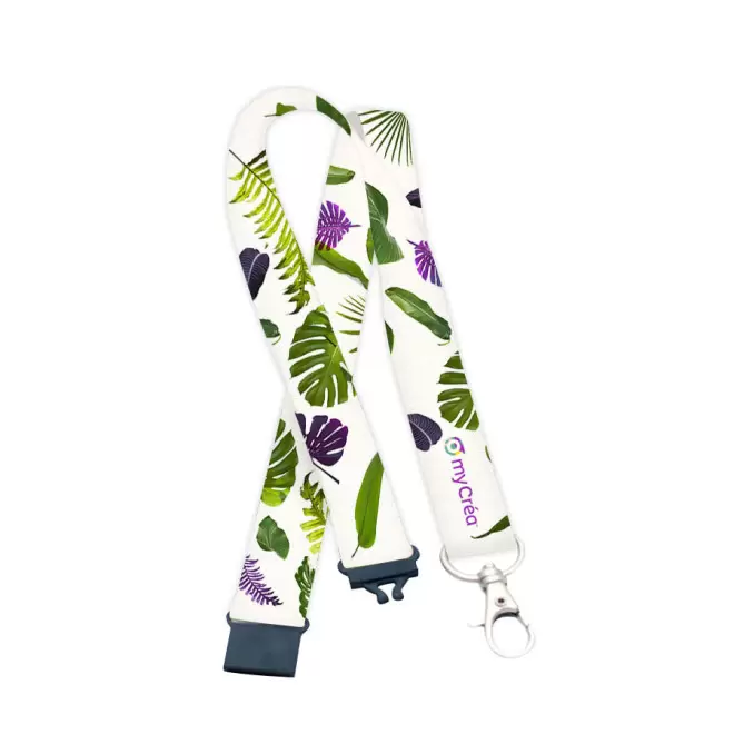 TOUR DE COU PERSONNALISÉ AVEC CLIP DE SECURITÉ EN QUADRICHROMIE 'OTTAWA'