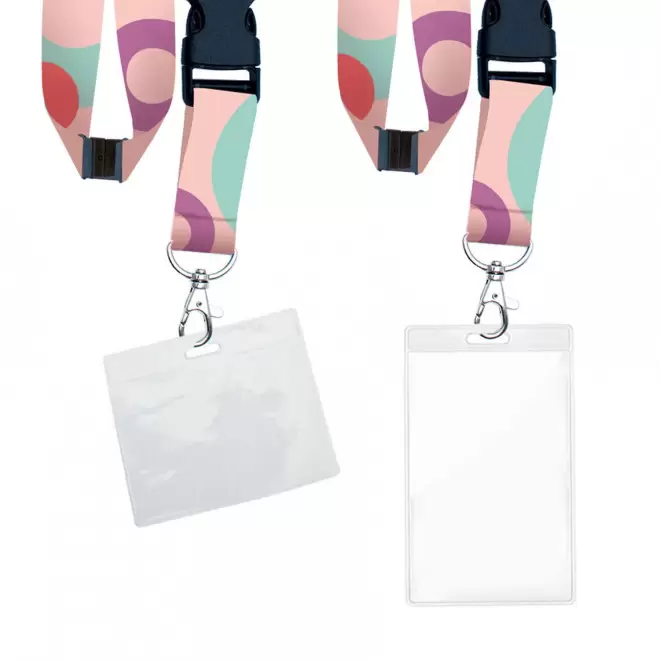 TOUR DE COU PERSONNALISÉ AVEC CLIPS EN QUADRICHROMIE 'ADAGIO'