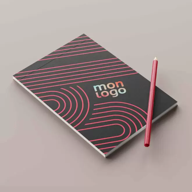 BLOC NOTES PUBLICITAIRE A4 AVEC COUVERTURE 'LOKI' 50 FEUILLES
