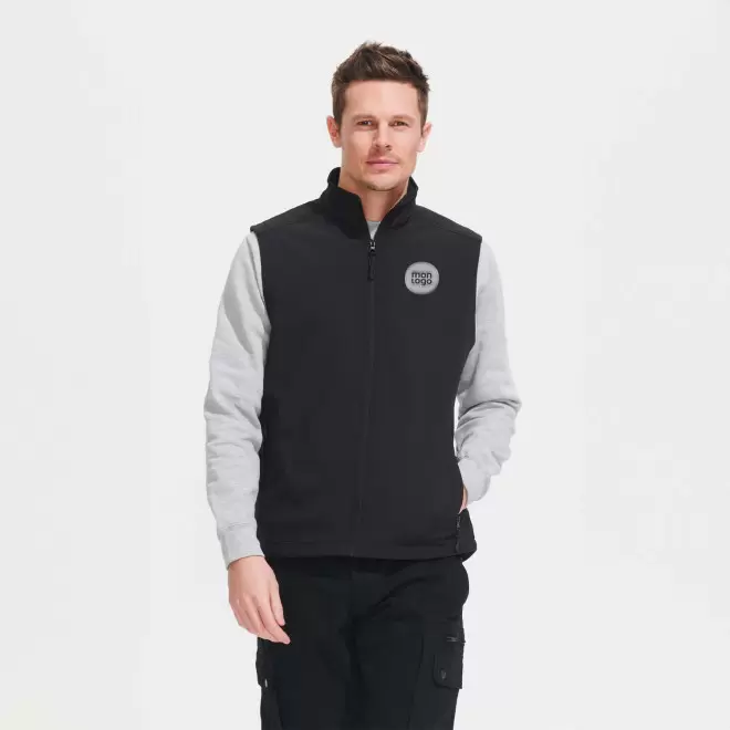 BODYWARMER SOFTSHELL HOMME PERSONNALISABLE 'RACE BW'