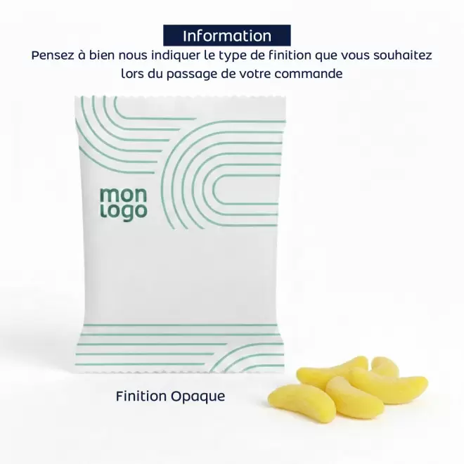  LOT DE 100 SACHETS BANANAS PERSONNALISES 'HARIBO®'