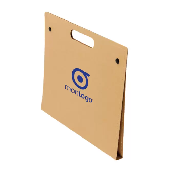 PORTE DOCUMENTS EN CARTON AVEC STYLO RECYCLÉ 'ALBERTA'