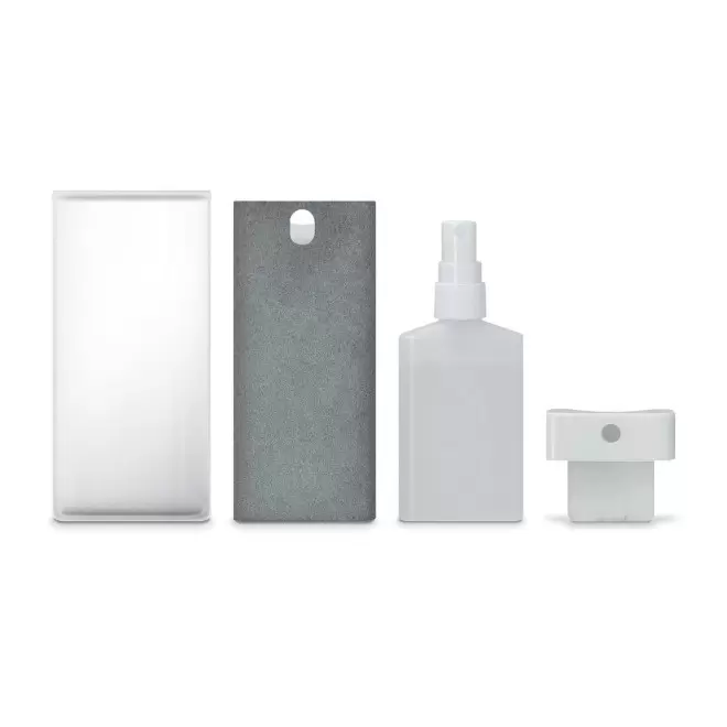 SPRAY NETTOYANT POUR ECRAN AVEC SUPPORT DE TELEPHONE PERSONNALISABLE 'CLEANTEL'