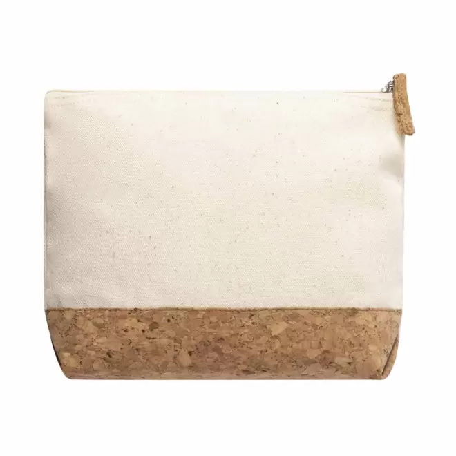 TROUSSE DE TOILETTE PERSONNALISÉE COTON ET LIÈGE 'LINA'