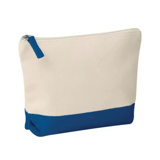 TROUSSE DE TOILETTE PUBLICITAIRE EN COTON BICOLORE 'MELLY'