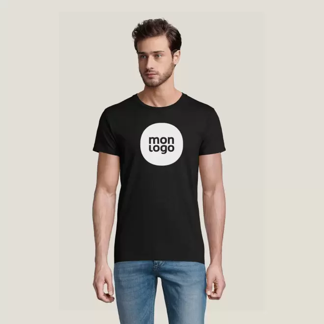 TEE SHIRT PUBLICITAIRE HOMME BIO COLORE 'PIONEER' 175 GR/M²