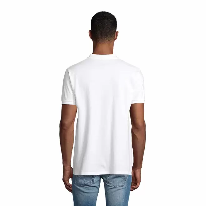 POLO PUBLICITAIRE HOMME BIO 'PLANET' BLANC 170 GR/M²