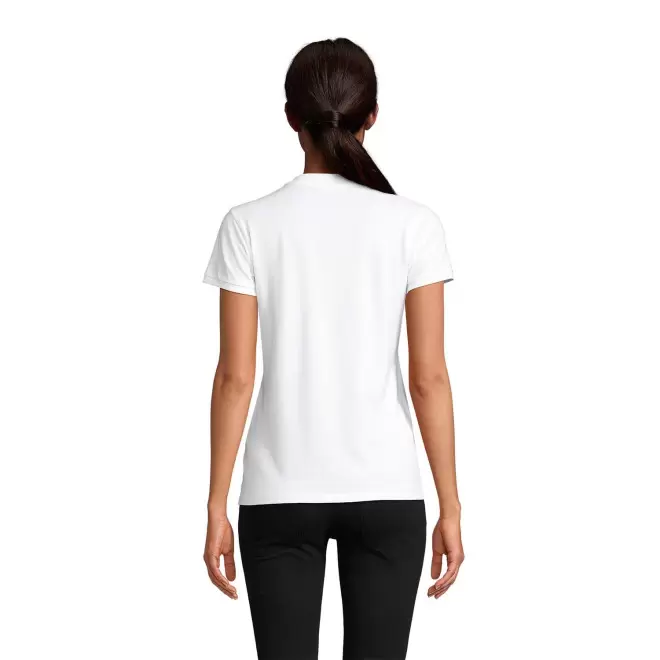 POLO PUBLICITAIRE FEMME BIO 'PLANET' BLANC 170 GR/M²