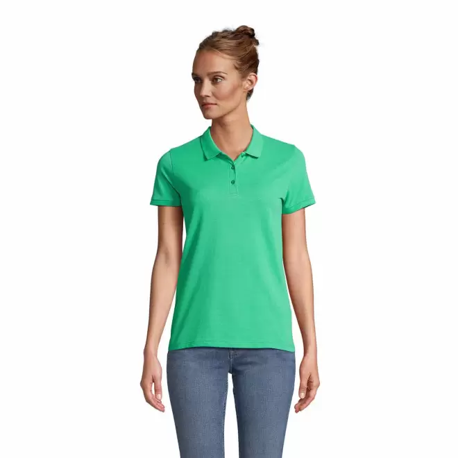 POLO PUBLICITAIRE FEMME BIO 'PLANET' COULEUR 170 GR/M²