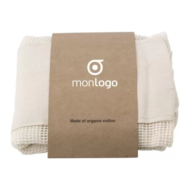 SET DE 3 POCHETTES FILET PERSONNALISEES EN COTON 'ALTASA'