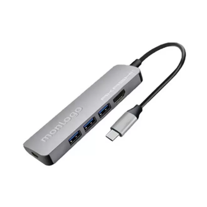 HUB 5 EN 1 PERSONNALISABLE AKASHI® 'CROSBI'