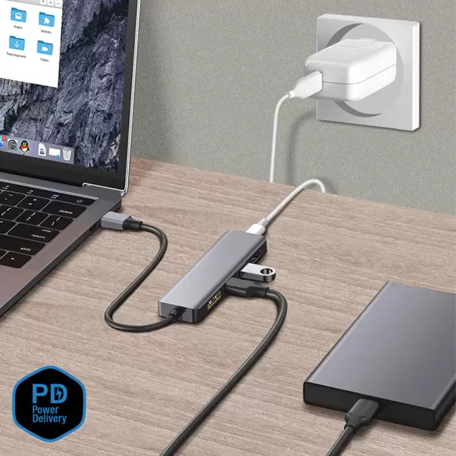 HUB 5 EN 1 PERSONNALISABLE AKASHI® 'CROSBI'