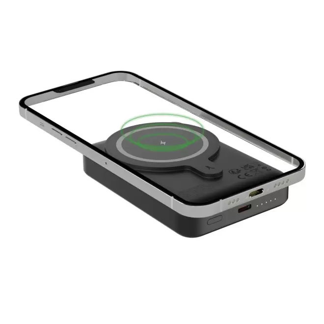 BATTERIE DE SECOURS PUBLICITAIRE AVEC CHARGEUR INDUCTION 10 000 MAH AKASHI®  'GOMER'