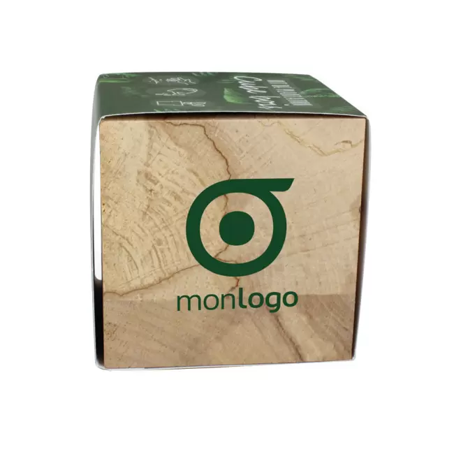 CUBE EN BOIS À GRAINES PERSONNALISÉ 'EPIA'