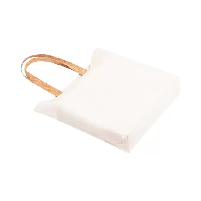 SAC SHOPPING PUBLICITAIRE EN COTON ET ANSES LONGUES EN LIÈGE 'EULALIA' 180 GR/M²