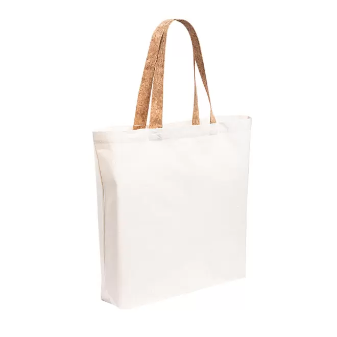 SAC SHOPPING PUBLICITAIRE EN COTON ET ANSES LONGUES EN LIÈGE 'EULALIA' 180 GR/M²