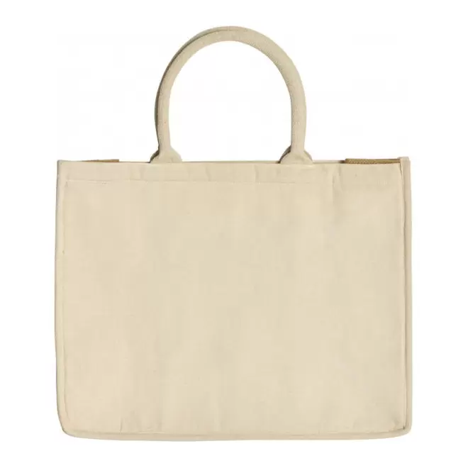 SAC ISOTHERME PERSONNALISABLE EN COTON ET JUTE 'RIVIERA'