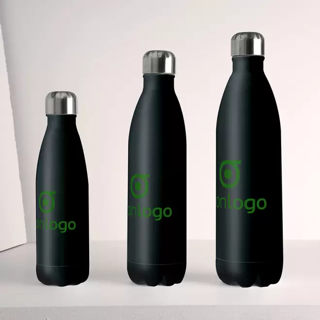 BOUTEILLE ISOTHERME PERSONNALISABLE EN INOX 1L 'ASTRIO'