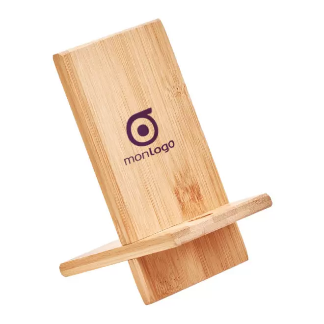 SUPPORT DE TÉLÉPHONE PUBLICITAIRE EN BAMBOU 'RAPHY'