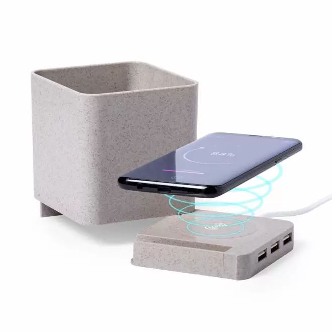 POT À CRAYONS PERSONNALISABLE AVEC CHARGEUR  'USEFUL'