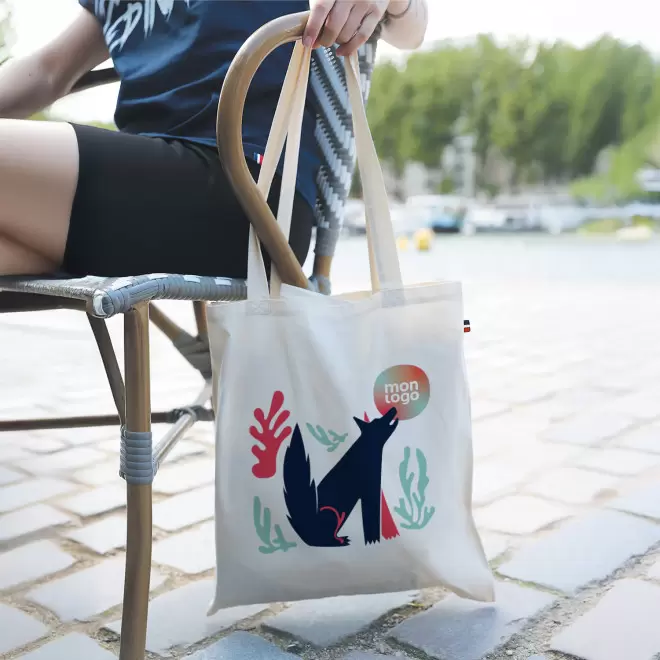 TOTE BAG PERSONNALISABLE MADE IN FRANCE 'THOMAS'